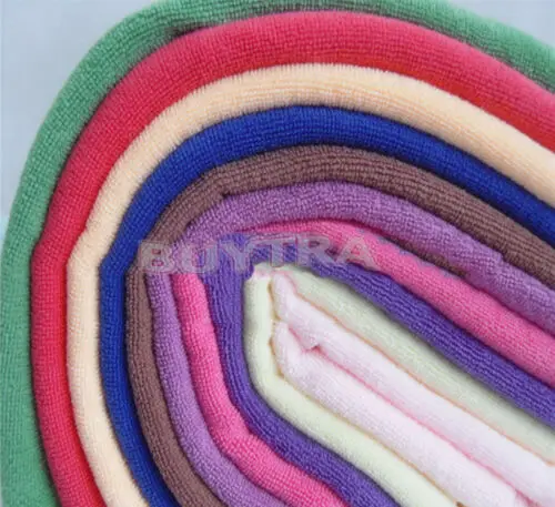 10 Pcs 울트라 소프트 마이크로 화이버 타월 자동차 폴란드어 및 왁 스 자동차 케어 스타일링 Microfibre 25 * 25cm에 대 한 천을 세척