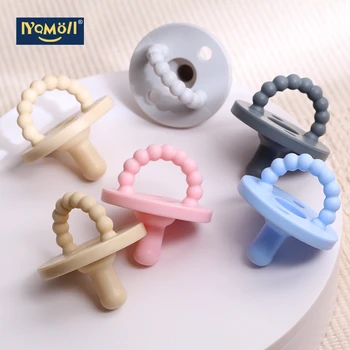 

1PCS Silicone Pacifier Baby Teether Bpa Free Silicone Food Grade Nipple Chewable Nursing Teething Toys Silicone Nipple