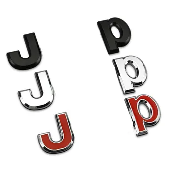 

2pcs 15x4cm Separate Letter Sticker Chrome Metal Zinc Emblem Car Styling Refitting Hood Trunk Mark for JEEP sticker