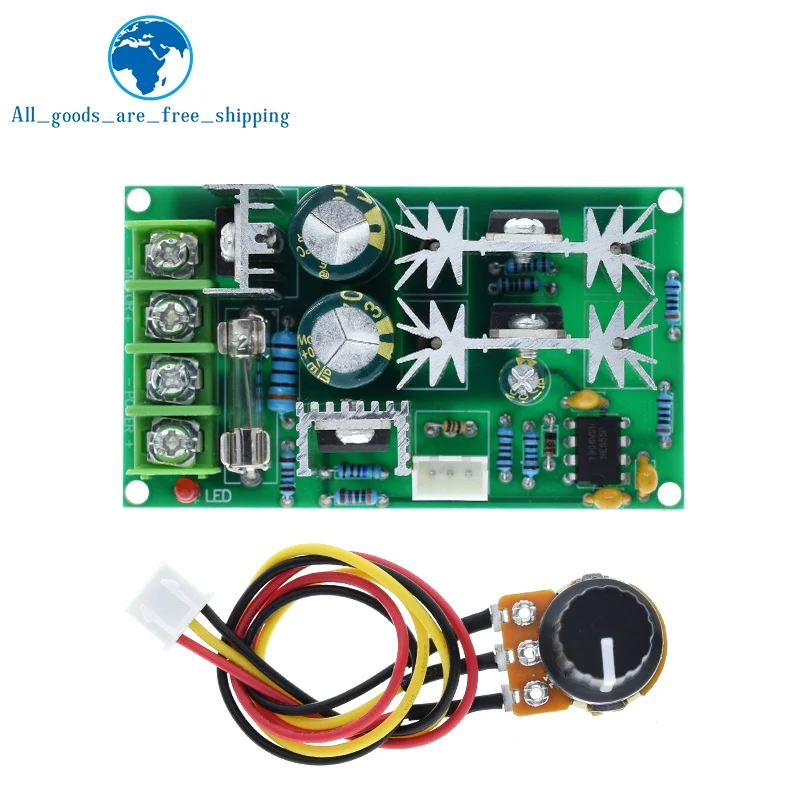 DC10-60V Motor Speed Control PWM Motor Speed Controller Switch 20A Current Voltage regulator High Power Drive Module dc motor speed controller electric motor speed controller motor speed controller voltage regulator