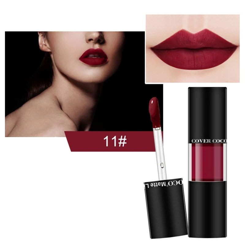 

12 Colors 24Pcs Matte Lipstick Set Waterproof Long Lasting Lip Gloss Nude Rd Velvet Pigment Non-stick Cup Beauty Lip