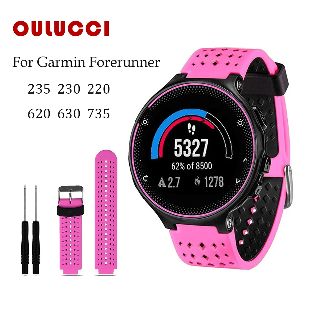 Oulucci силиконовый ремешок для Garmin Forerunner 235 для Garmin Forerunner 230/220/620/630/735