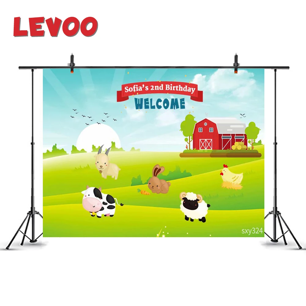 LEVOO фотографический фон корова Луг пастбище день рождения детей фотосъемка