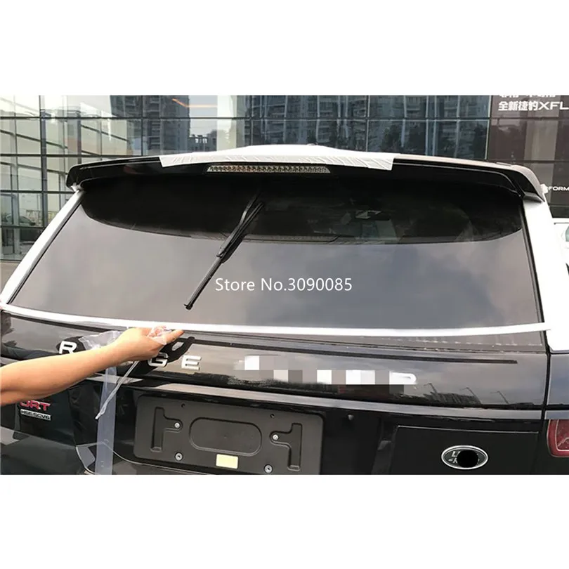 Глянцевый черный хромированный чехол на заднее стекло багажника для Range Rover Sport 2014