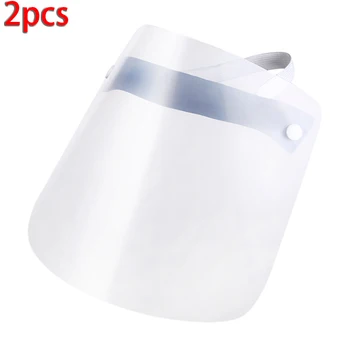 

2Pcs Full Face Cover Dust-proof Safety Shield Windproof Protective Visor Adjustable Elastic And It Is Suitable For Both Children
