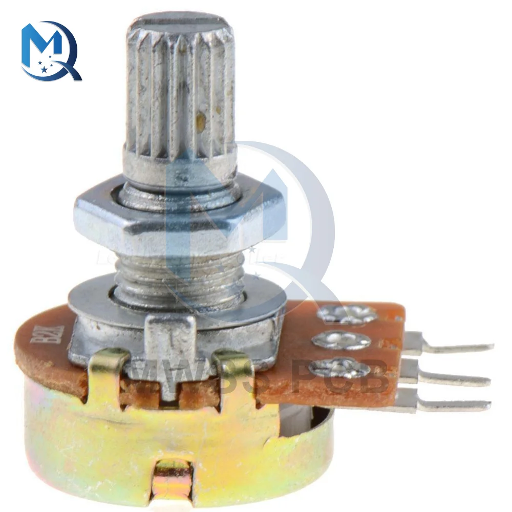 5 Teile/los Potentiometer Widerstand WH148 3Pin 1K 2K 5K 10K 20K 50K 100K 500K 1M Ohm Linear Taper Dreh Potentiometer Widerstand