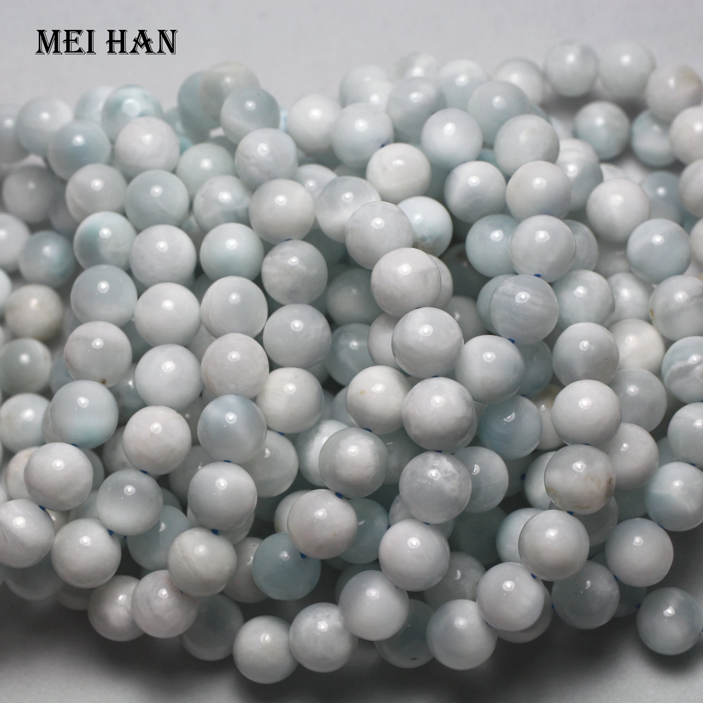 10-10,5 мм(approx19beads/set/29 г) натуральный редкий драгоценный браслет из ларимара для изготовления ювелирных изделий своими руками