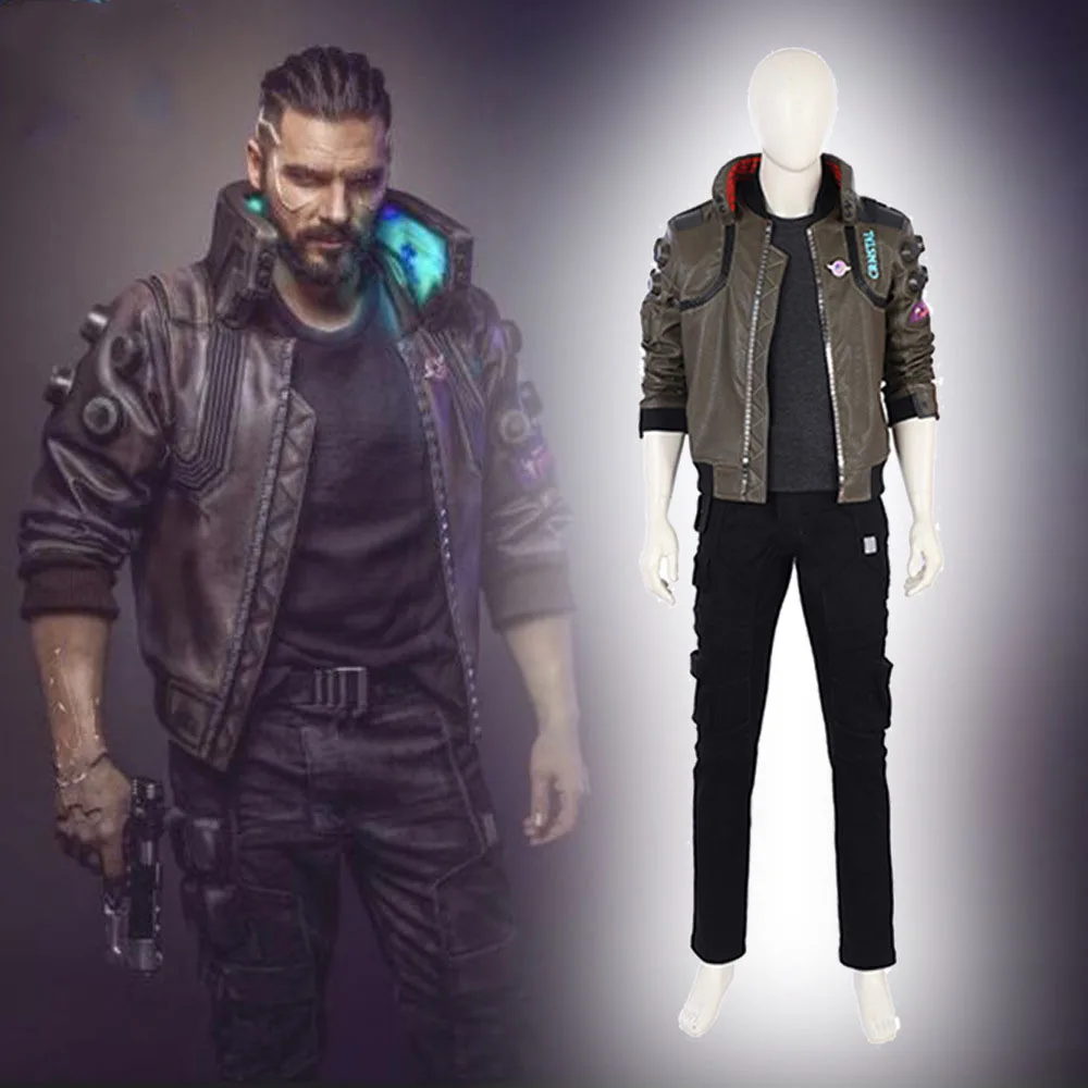 

high quality punk Cosplay Costume punk Jacket Men Cosplay Full Set