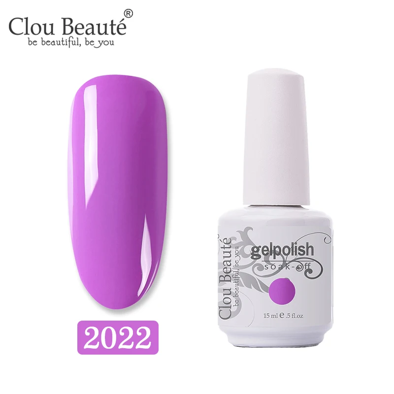 Clou Beaute 15 мл цветной гель-краска УФ-гель для ногтей замачиваемый светодиодный лак для ногтей Гель-лак для ногтей Полупостоянный лак для ногтей - Цвет: 2022