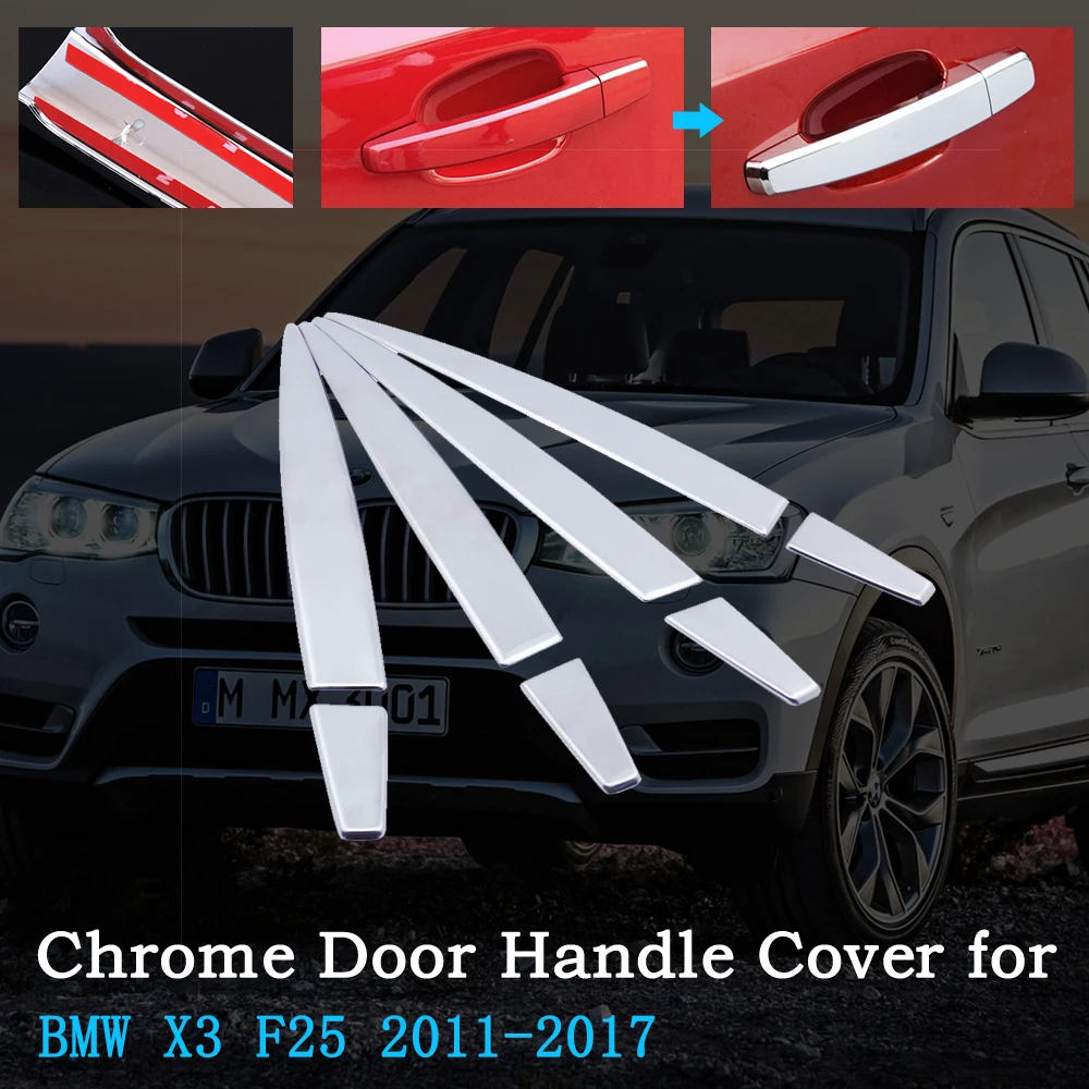 Хромированная крышка ручки двери автомобиля для BMW X3 F25 2011 ~ 2017 роскошный комплект
