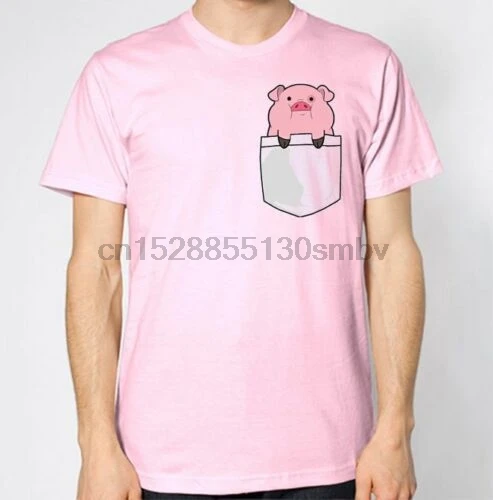 Pig Fake Pocket T-Shirtcool Casual Pride T Shirt Men Unisex Fashion Tshirt Free Shipping Tops 2019 Funny Shirts 100% | Мужская одежда