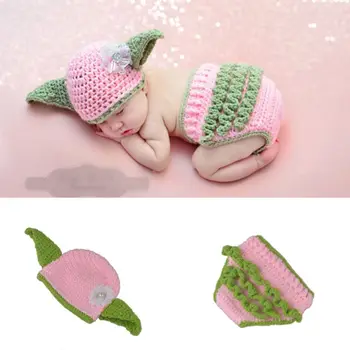 

Crochet Baby Costume Outfit Handmade Knitted Newborn Photography Props Accessories