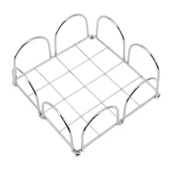 

Wrought Iron Square Tissue Holder Desktop Napkin Organizer Serviette Storage Rack