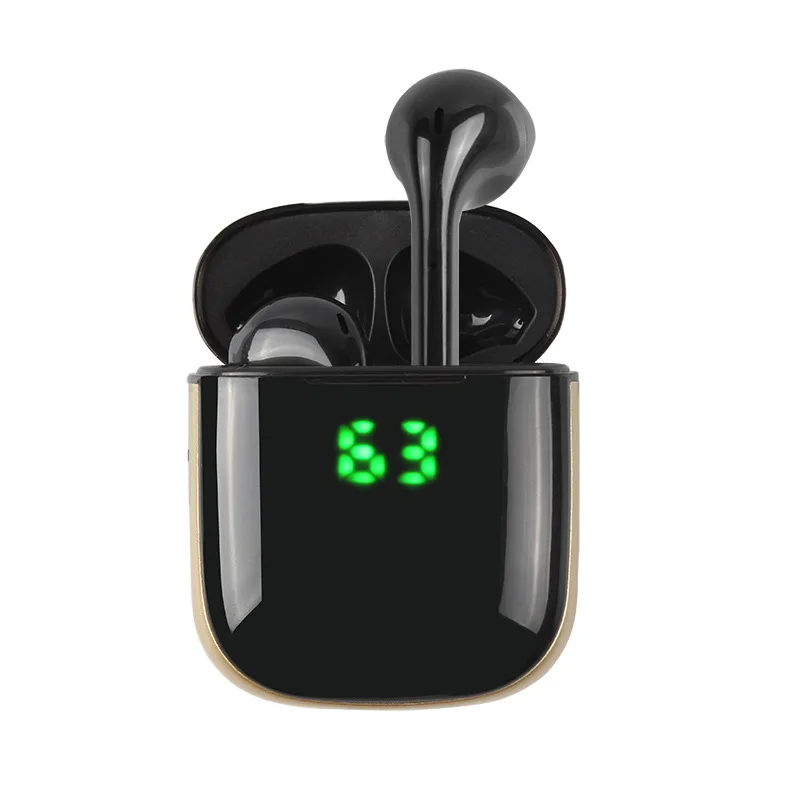 WK60 TWS беспроводные Bluetooth наушники водонепроницаемые мини наушники бинауральная HD телефонная гарнитура светодиодный дисплей беспроводные наушники для зарядки