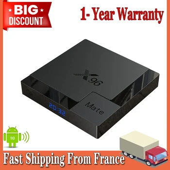 X96 Mate smart tv box android 10 Allwinner H616 iptv francja 4GB 32GB6 4GB iptv box 2021 Youtube 4k x96mate dekoder tanie i dobre opinie 100 M CN (pochodzenie) 32 GB eMMC 64 GB eMMC HDMI 2 0 4 gb DDR4 0 5kg 1x USB 2 0 1x USB 3 0 Android 10 0 DC 5 V 2A 4K @ 30 Hz