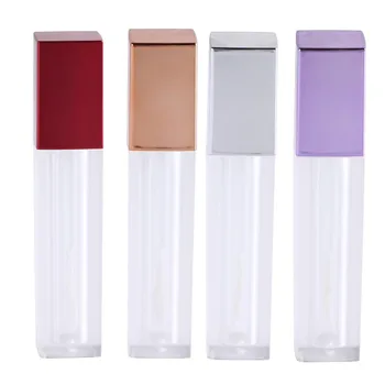 

5.5ml Square Empty Lip Gloss Tubes Translucent Lipstick Vials Sample Bottle Cosmetic Container For Diy Craft