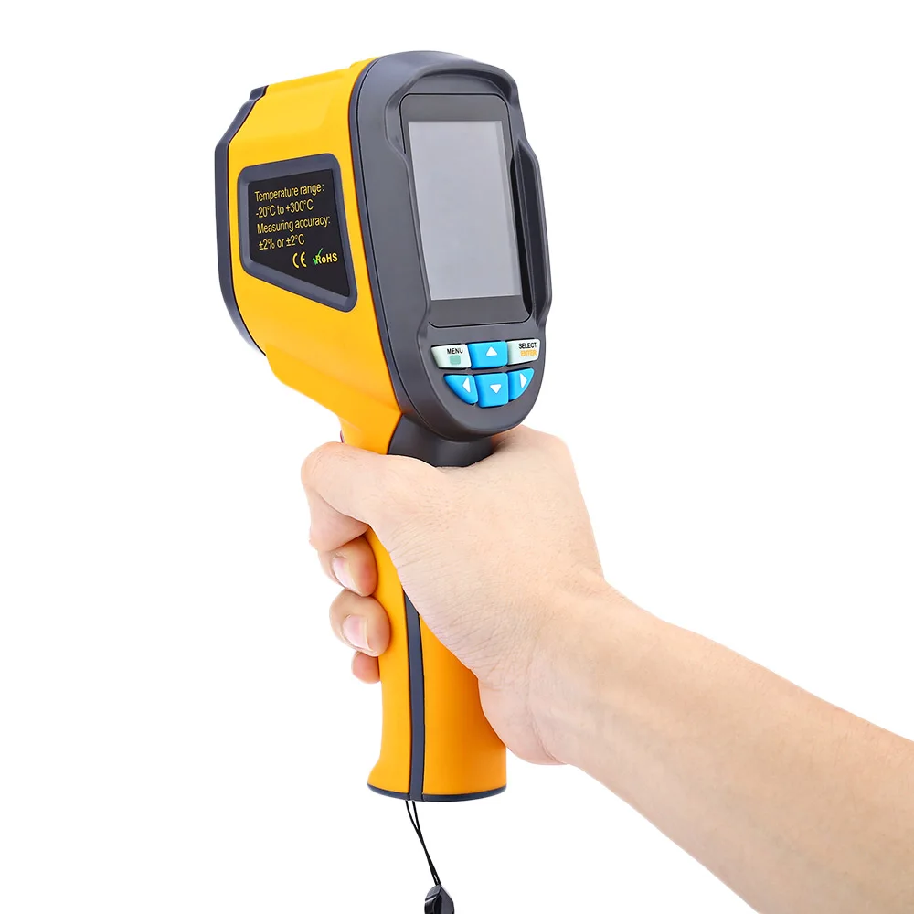 Flir HT-02D цветной экран ручной Тепловизор Инфракрасная тепловизор камера 1024P 32x32