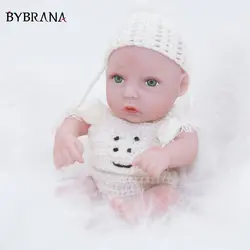 11 дюймов кукла Bebes Reborn Girl полностью силиконовая виниловая Кукла reborn baby куклы Реалистичная принцесса детская игрушка для детского дня