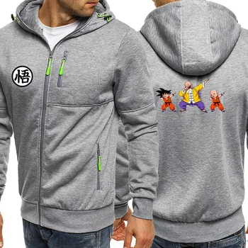 

Dragon Ball Z Mens Hoodies New Autumn 2019 Cartoon Streetwear Jackets Zipper Hip Hop Fleece Coat Sportswear Long Sleeve Hoodie