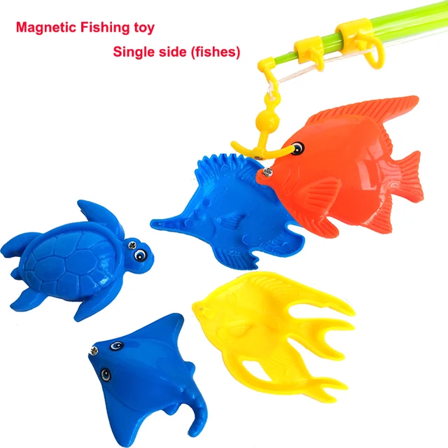 Magnetic Fishing Toys Game 2 Fishing Rods 20 PCS Marine Fishes Classic Play House Kids Water Bath Toy Children Birthday Gift 3