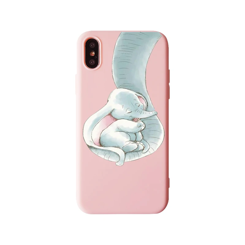 Мультяшный слон Дамбо чехол для телефона iPhone 11 11Pro 11Pro MAX 5s 6 6S 7 8Plus X Xs Max XR Модный мягкий силиконовый чехол со слоном