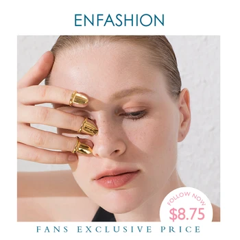 

ENFASHION Punk Blank Nail Ring Stainless Steel Simple Finger Rings For Women Accessories Minimalist Fashion Jewelry Gift R194021