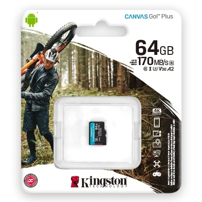 Карта памяти Kingston microSDXC Canvas Go Plus 170R A2 U3 V30|Карты памяти| |