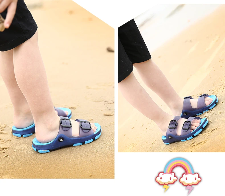 girl princess shoes 2021 Summer Children's Slippers For Boys Girls Beach Shoes Sandals Kids Home Shoes Bathroom Non-slip Slippers Adjustable Upper child shoes girl