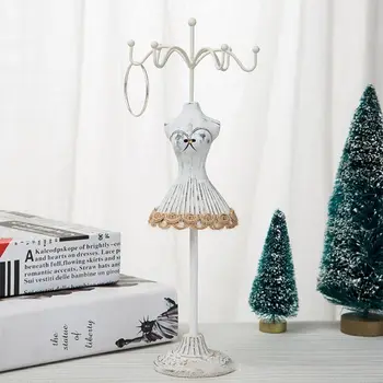 

Princess Dress Mannequin Body Figurine Necklace Earings Rack Detachable Jewelry N1HE