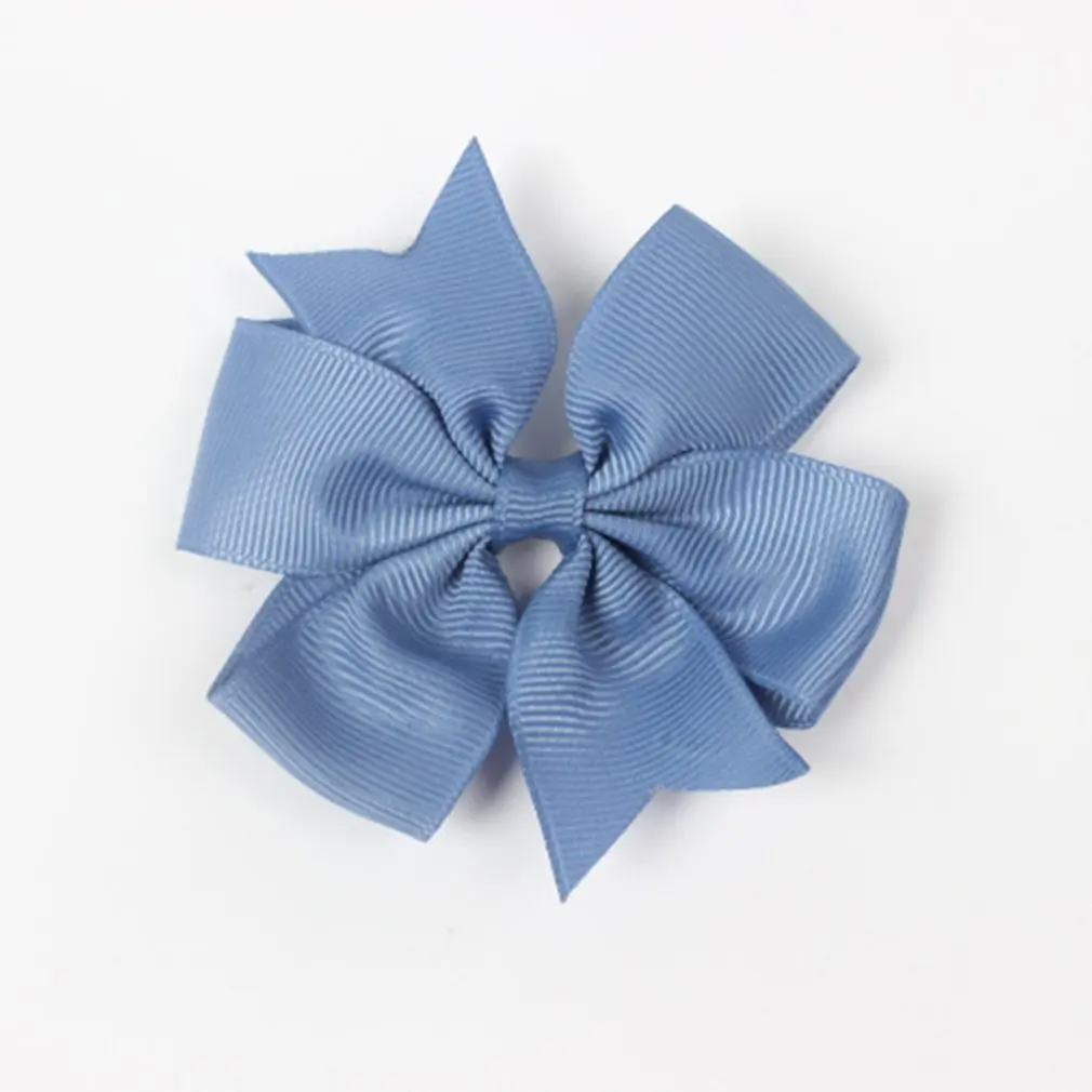 

Children's Hair Clip Headwear Swallowtail Ribbed Ribbon Bow Hair Clip Baby Hair Accessories for Girls