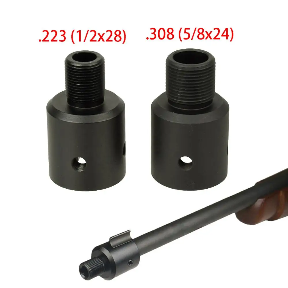 Алюминиевый Ruger 1022 10/22 намордник тормозной адаптер 1/2x28 &amp 5/8x24 .750 бочка Торцевая
