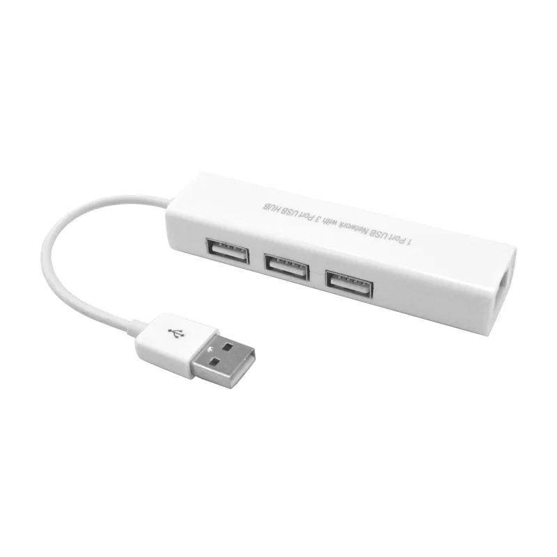 

"E ZHOU" EZHU0394 USB LAN + USB HUB network card combo, expand 3 USB ports, network USB to RJ45