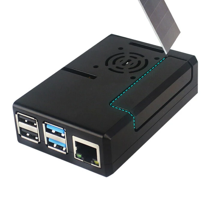 ABS чехол Защитный интерфейс компактный чехол демонстрационная доска аксессуары для Raspberry Pi 4 DQ-Drop