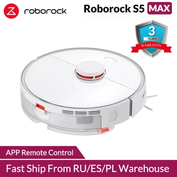 

Roborock S5 Max Xiaomi Robot Vacuum Cleaner for Home Smart Sweeping Robotic Cleaning Mope Upgrade of Roborock S50 S55 Mi Robot