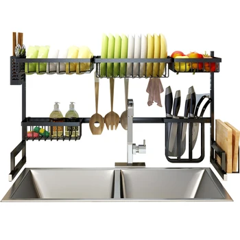 

Stainless Steel Rack Kitchen Shelf, Sink Washing Knife Dishes, And Chopsticks Board Shelf dish drying rack cheap