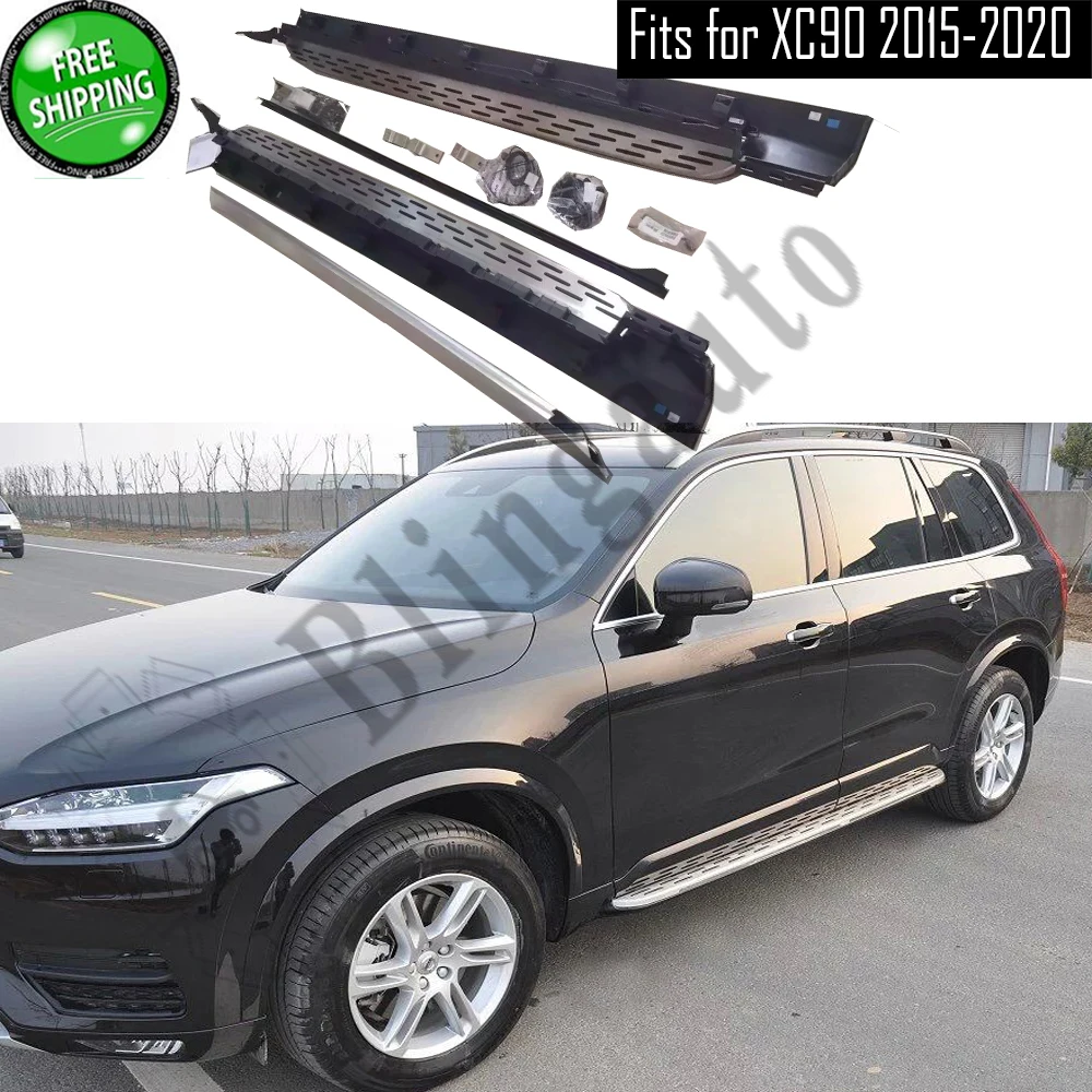 サイドバーは V Olvo Xc90 15 2 個左右ランニングボードのサイドステップポイントで Nerf バー車ペダル側階段