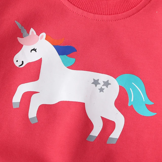 baby girl cartoon clothes unicorn long sleeve Sweater+pants newborn 2 pieces clothing set cute new born outfit 2019 0-24 month 4