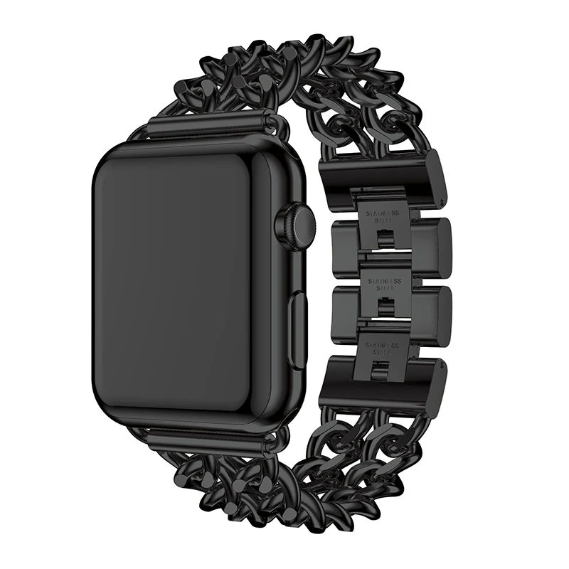 Ремешок для Apple Watch Series 4 3 2 1 сменный ремешок из нержавеющей стали для Apple iWatch 38 мм 42 мм