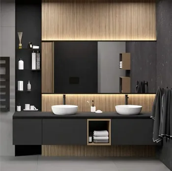 

modern customize vanity marble vanities smart bathroom lighting bluetooth hotel bath cabinet custom size shower cabinet