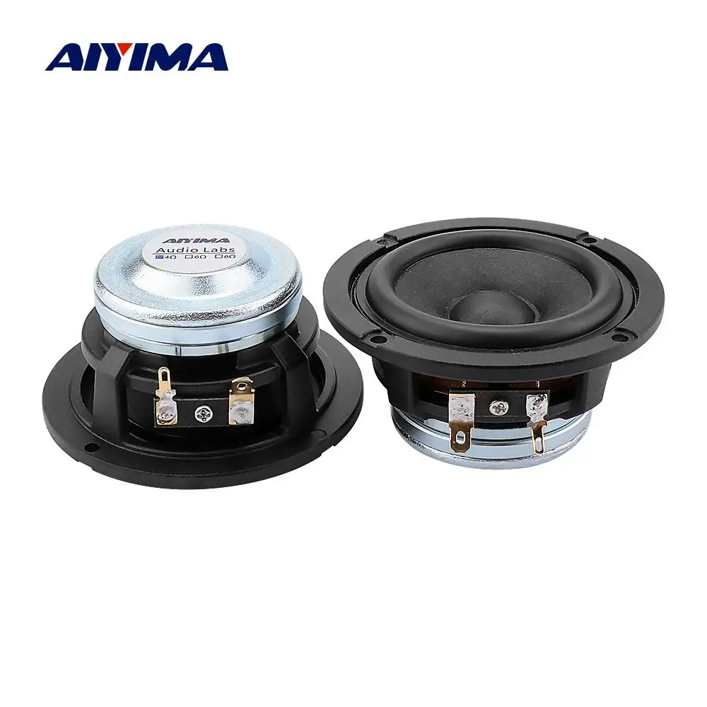 AIYIMA 2 шт. 3 дюймовый Среднечастотный динамик 4 8 Ом 15 Вт DIY полный диапазон Bluetooth звук