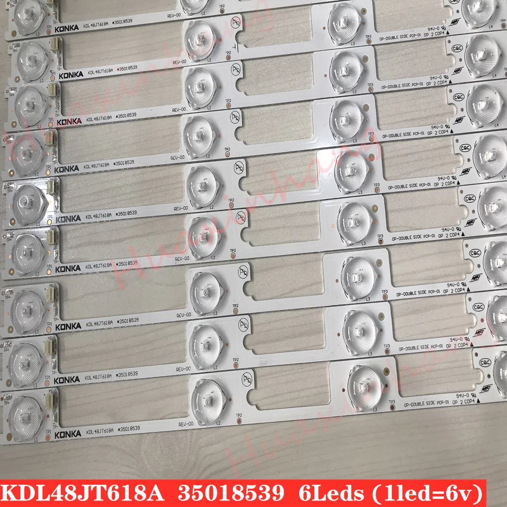 80pcs/lot new good quality LED backlight bar strip for KONKA KDL48JT618A/KDL48SS618U 35018539 6 LEDS(6V