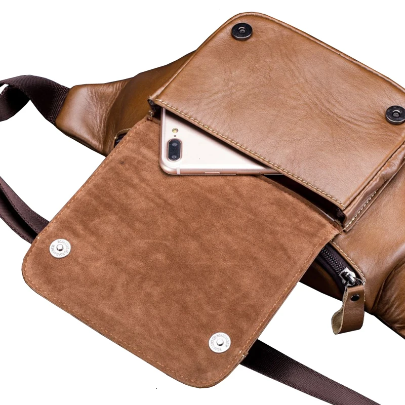 Сумка-мессенджер из воловьей кожи в стиле капитана быка, сумка для путешествий с карманом, Мужская маленькая сумка с карманом, нагрудная