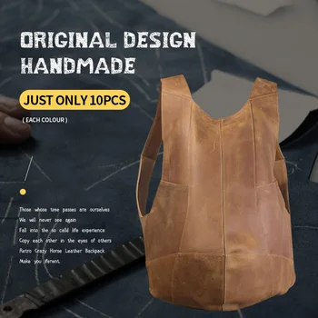 

Original design crazy horse leather travel men's bag casual trend top layer cowhide men's shoulder bag