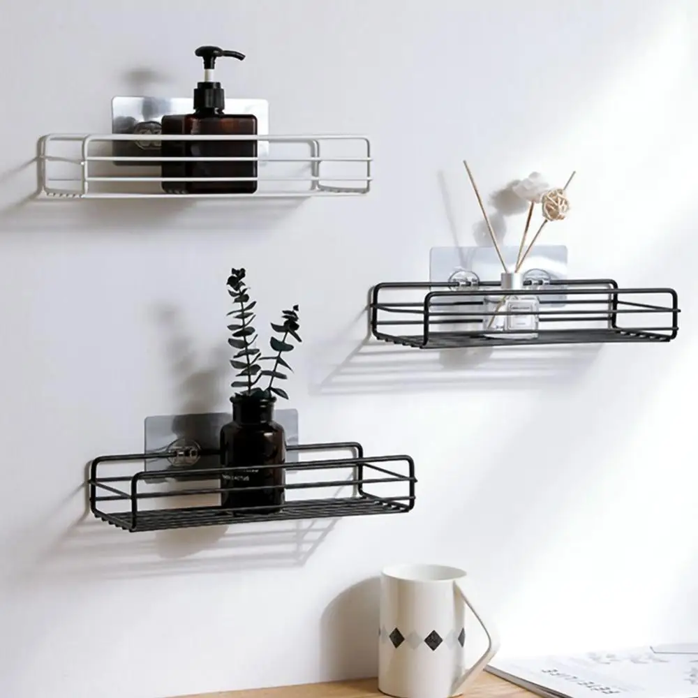 

Bathroom Accessories Punch Free Bathroom Shelf Bathroom Organizer Storage Rack Organizer Shower Wall Shelf Kitchen Basket