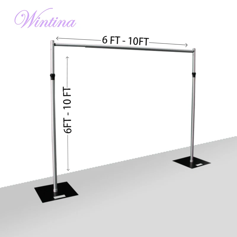 Wintina Pipe And Drape Kit Backdrop 6 10 Ft Tall Drape Supports
