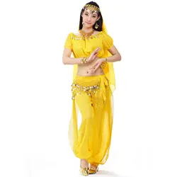 5 шт./костюм фонарь с короткими рукавами костюм пряжа танец живота костюм индийский танец # DP0045
