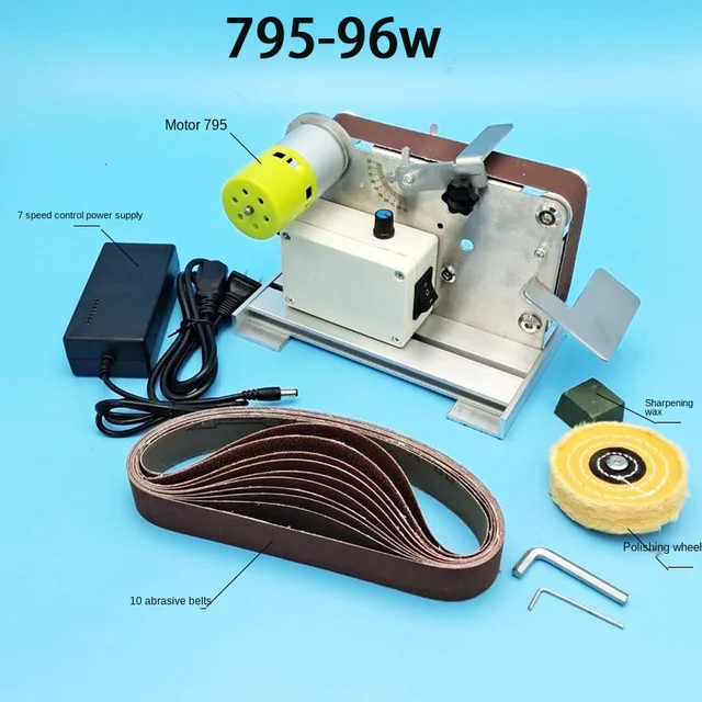 Mini Elektromos Kés -Hegyező Polírozó És Őrlő Késélő Gép Diy Asztali Csiszoló Whetstone Corta Punta Szerszámok - Image 6