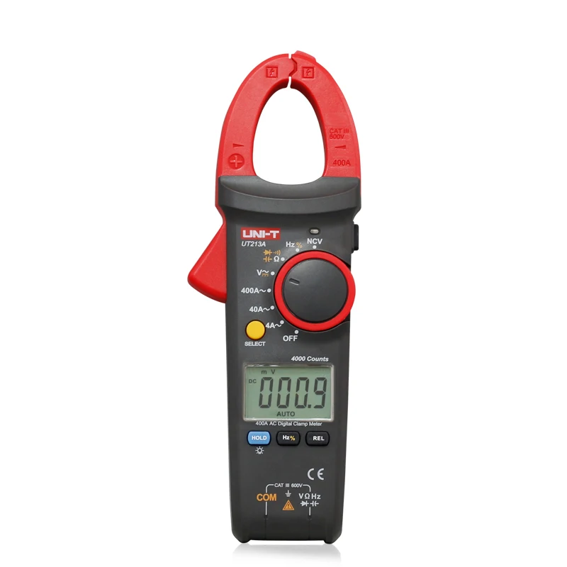Uni-t цифровой клещи UT213C UT213B UT213A мультиметр True RMS Авто Диапазон температуры AC DC Амперметр Res емкость Freq NCV