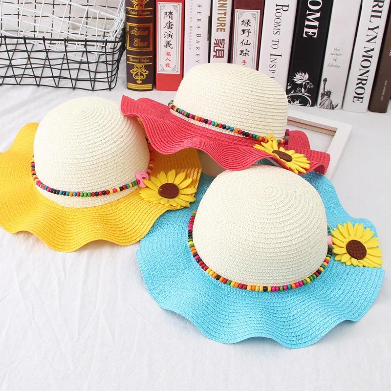 

Summer Parent And Child Big Brim Straw Hat Korean-style 3 Versatile Korean-style 4-Year-Old Baby Sun Hat 5 Girls Topee 6 Breatha