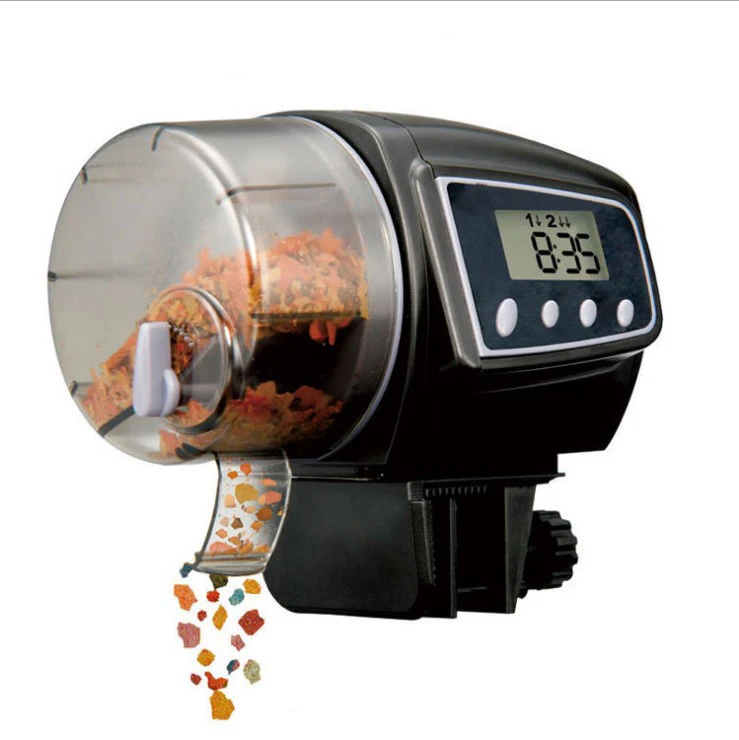 Digital Automatic Auto Tank pond Fish Food Feeder with Aquarium fishes Feeding Timer Auto manual Pet Feeder LCD Feeding Machine 2